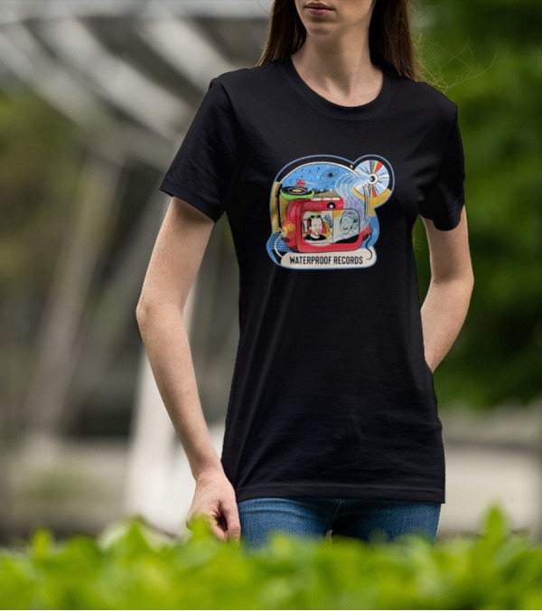 Waterproof Records Cosmic Vinyl And TV Adventure T-Shirt