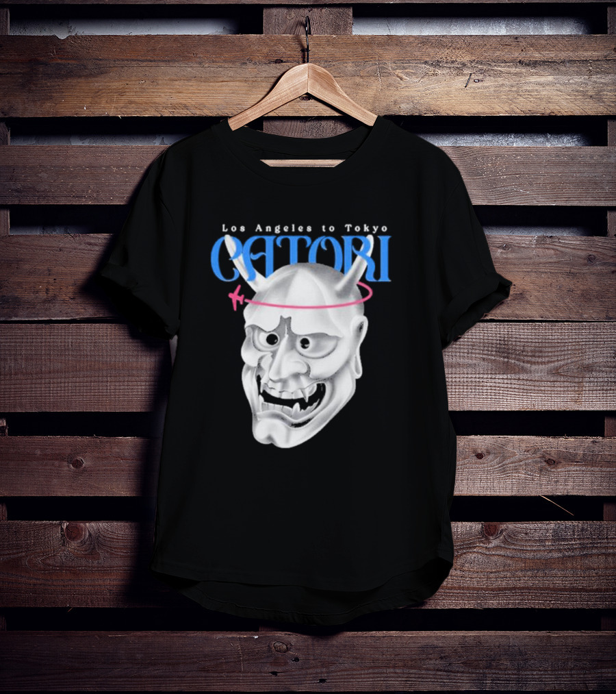 Los Angeles To Tokyo Catori Oni Mask T-Shirt