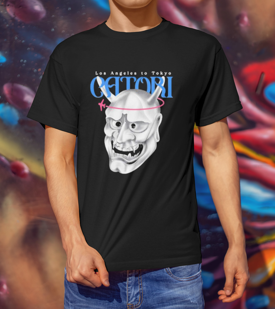 Los Angeles To Tokyo Catori Oni Mask T-Shirt