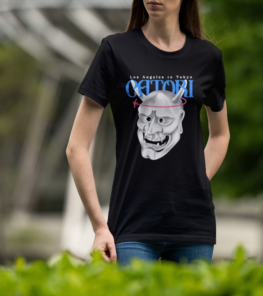 Los Angeles To Tokyo Catori Oni Mask T-Shirt