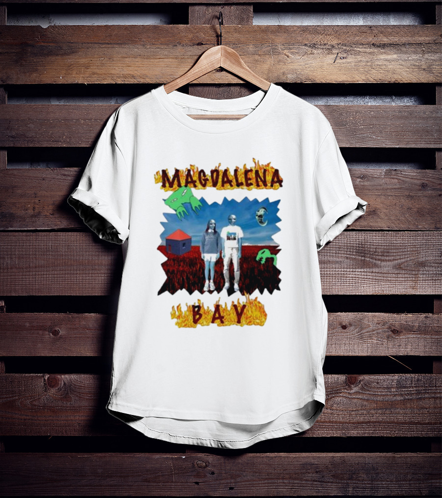 Magdalena Bay Mercurialworld Surreal Landscape With Alien Figures T-Shirt