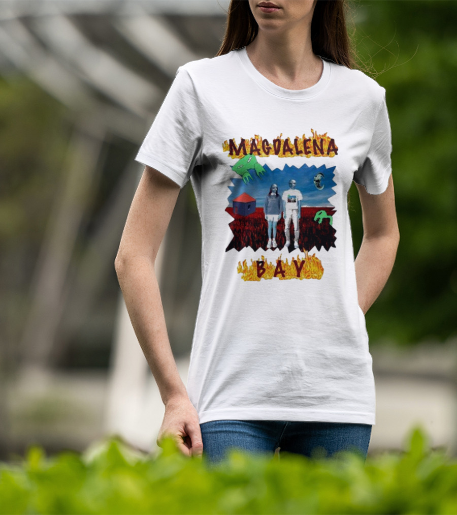 Magdalena Bay Mercurialworld Surreal Landscape With Alien Figures T-Shirt