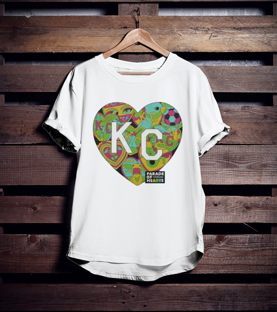 KC Heart Parade Of Hearts Multicolor T-Shirt