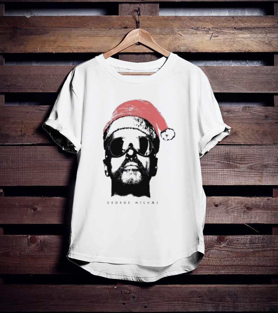 George Michael Santa Hat Christmas T-Shirt