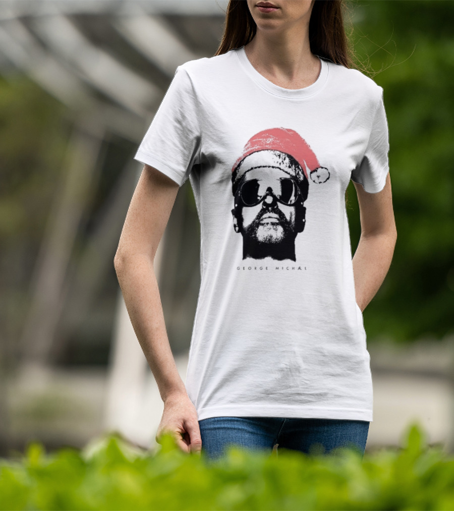 George Michael Santa Hat Christmas T-Shirt
