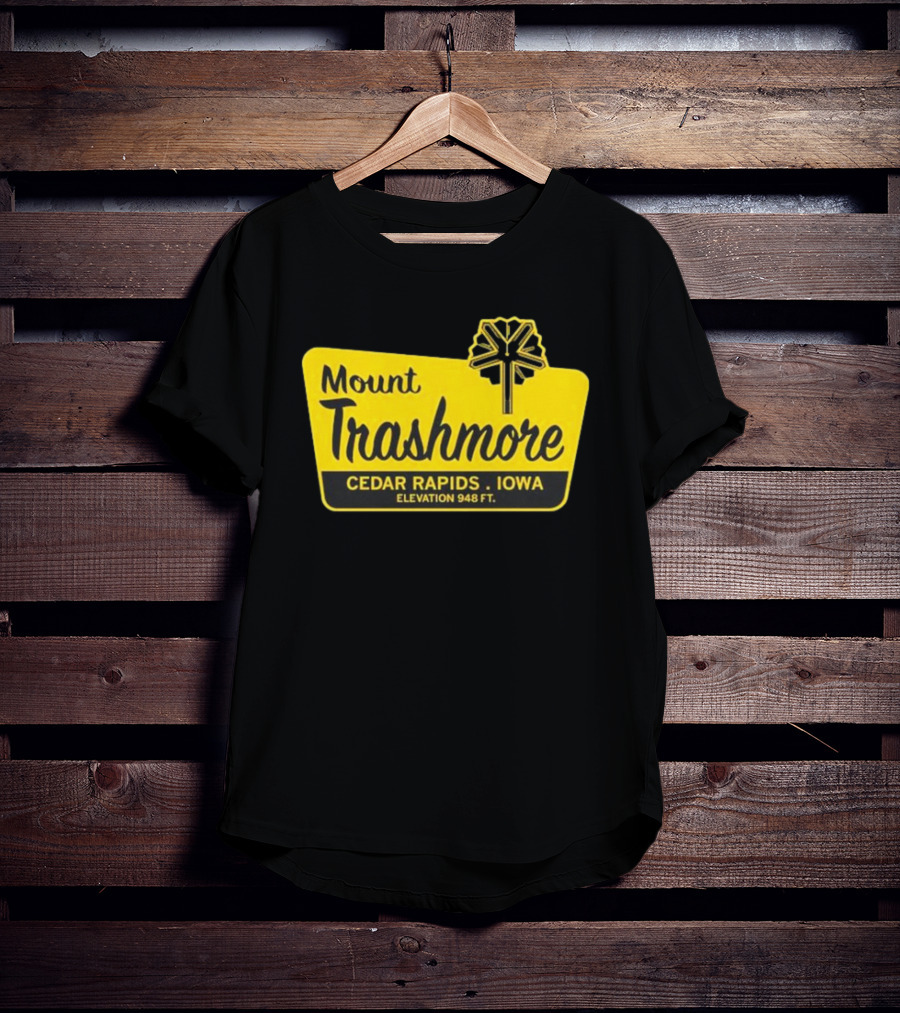 Mount Trashmore Cedar Rapids Iowa Elevation 948 Ft T-Shirt