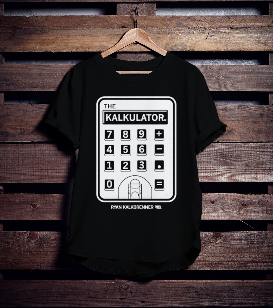 The Kalkulator Ryan Kalkbrenner Basketball Court Calculator T-Shirt