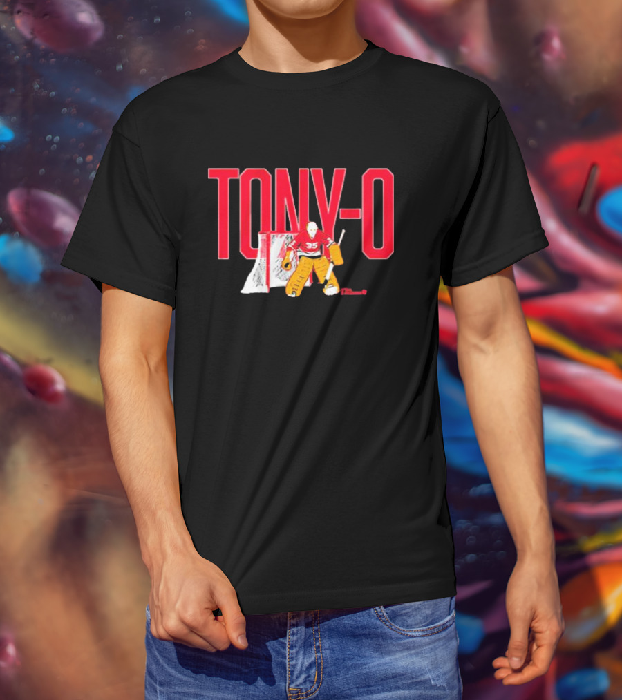 TONY-O Number 35 Hockey Goalie T-Shirt