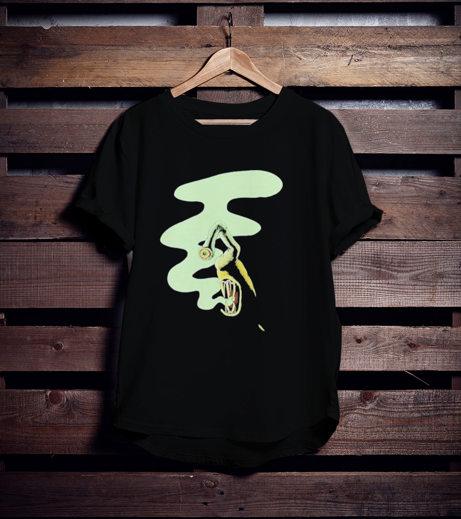 Whale Healer Surreal Creature With Abstract Eye And Vapor Trail T-Shirt