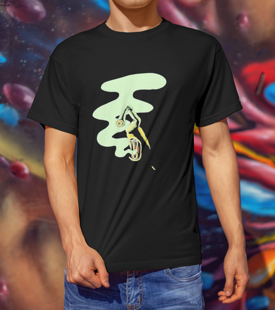 Whale Healer Surreal Creature With Abstract Eye And Vapor Trail T-Shirt