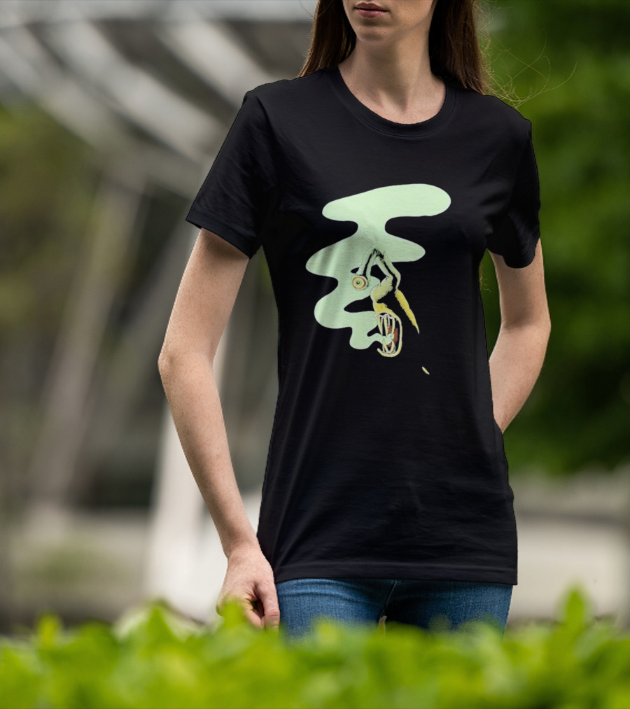 Whale Healer Surreal Creature With Abstract Eye And Vapor Trail T-Shirt