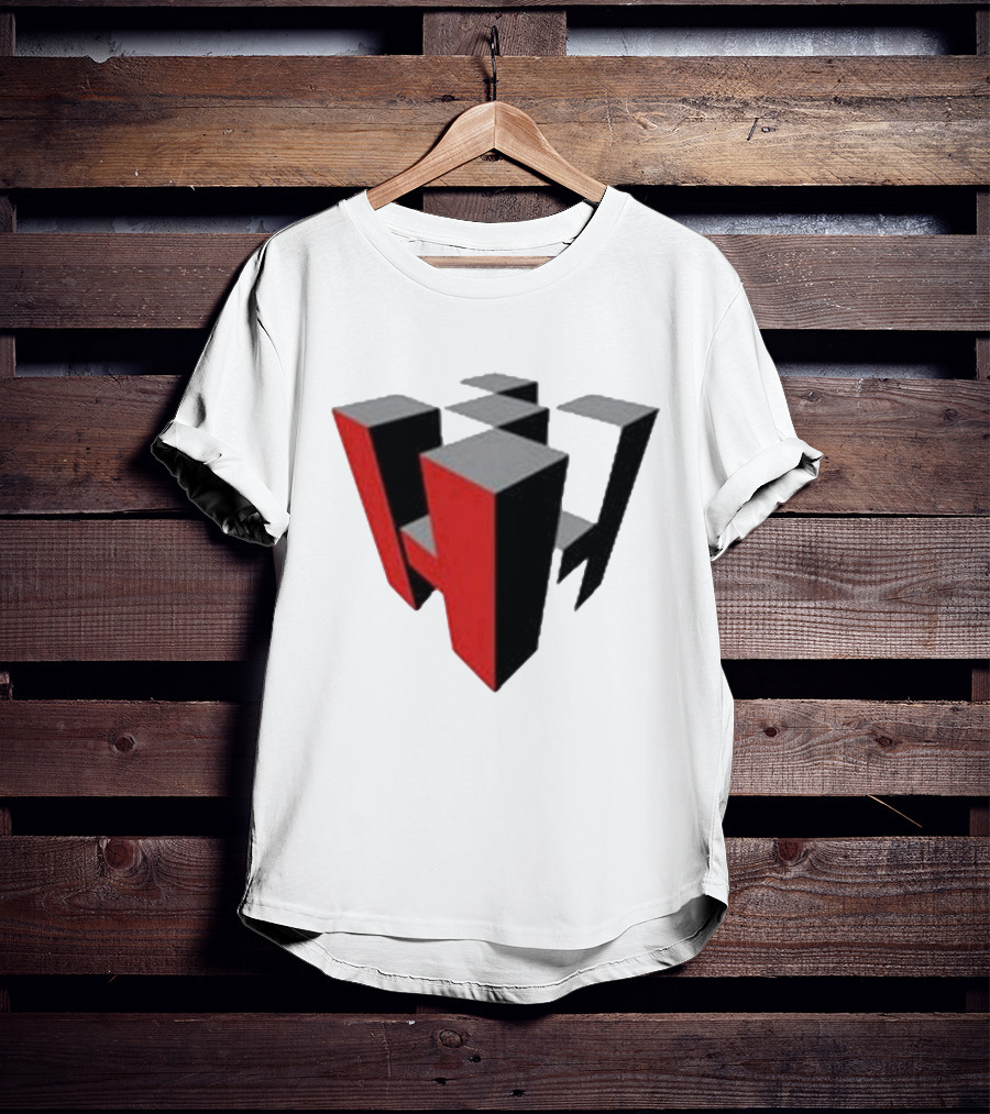 Hoonigan Big Block Red Black 3D Checkerboard T-Shirt