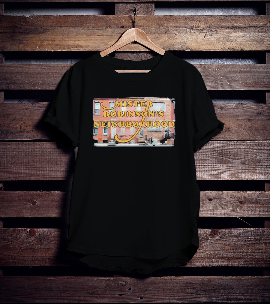 Mister Robinson's Neighborhood Urban Background Image T-Shirt