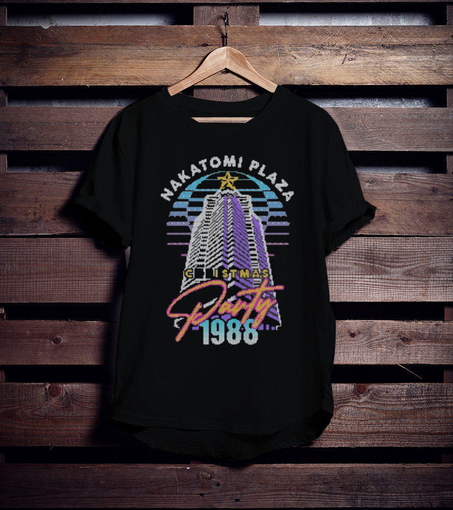 Nakatomi Plaza Christmas Party 1988 Vintage Sweater Bruce Plaza T-Shirt