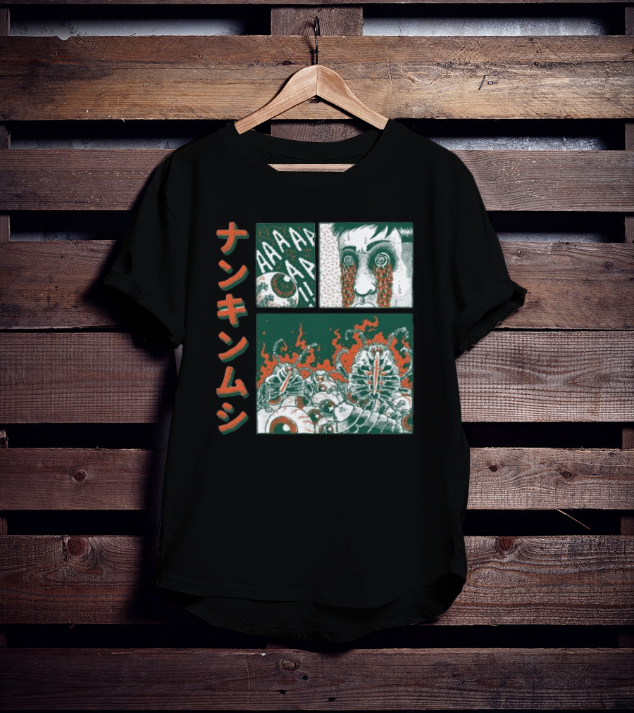 Nankinmushi AAAHHH Bedbugs Attack Horror Manga T-Shirt