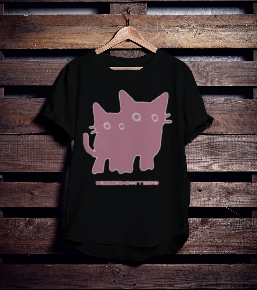 Twins Cat Kimchi Miso Retro Feline Duo T-Shirt