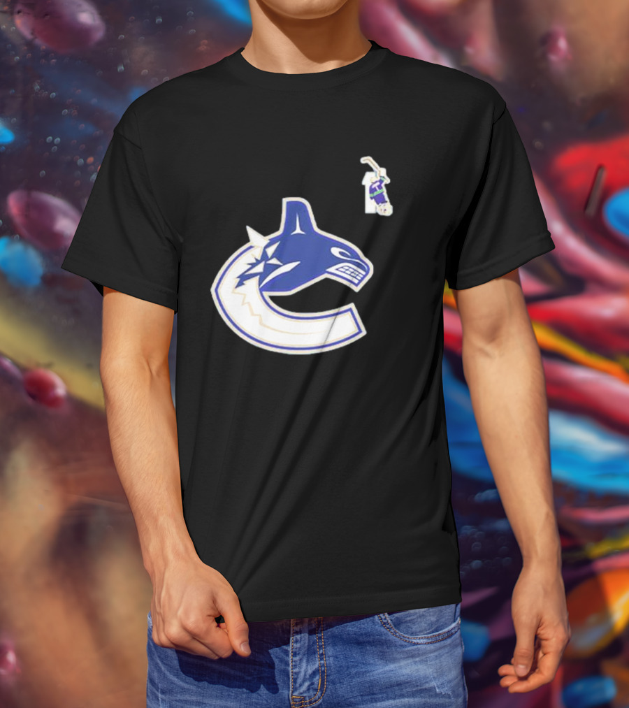 Luongo #1 Vancouver Canucks Orca Logo Ring Of Honour T-Shirt