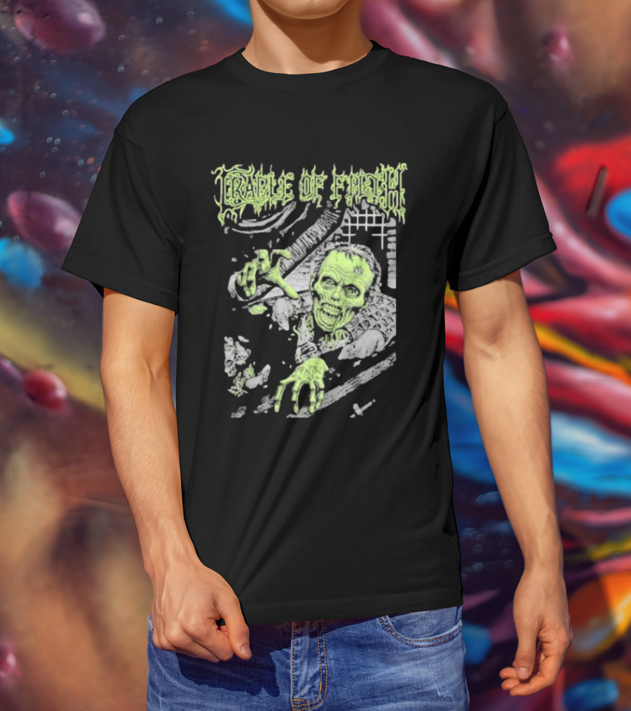 Cradle Of Filth Zombie Breaking Through Wall T-Shirt