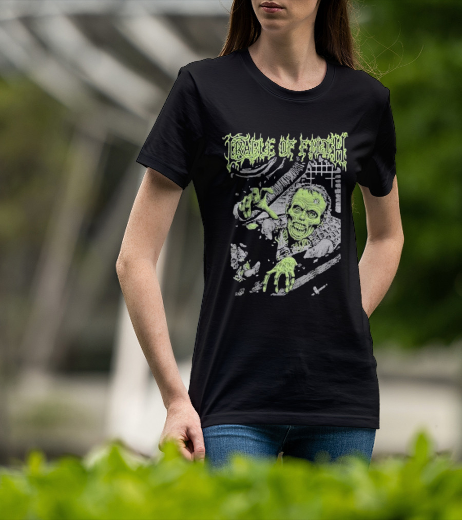 Cradle Of Filth Zombie Breaking Through Wall T-Shirt
