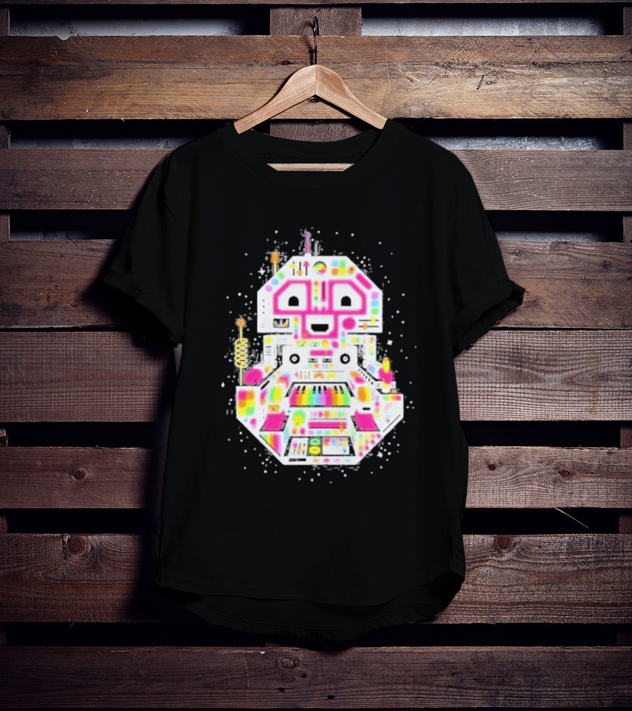 STS9 Reflect Refract Neon Robot T-Shirt