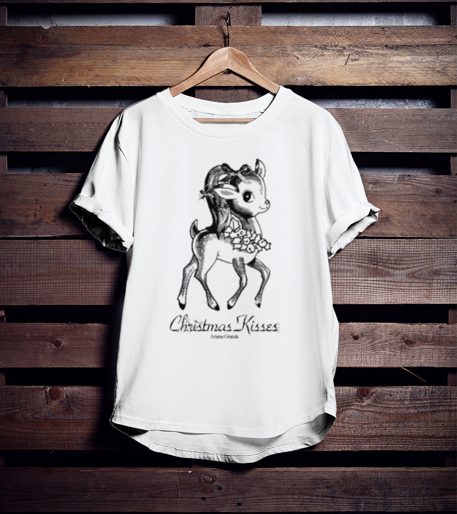Ariana Grande Christmas Kisses Reindeer T-Shirt
