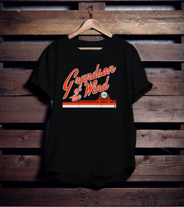 Grandson Of The Wind San Francisco Bridge Skyline T-Shirt