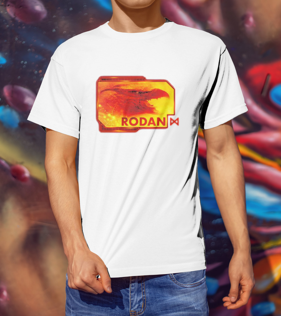 Rodan Monsters Titan Tactical Science Division Fiery Creature Profile T-Shirt