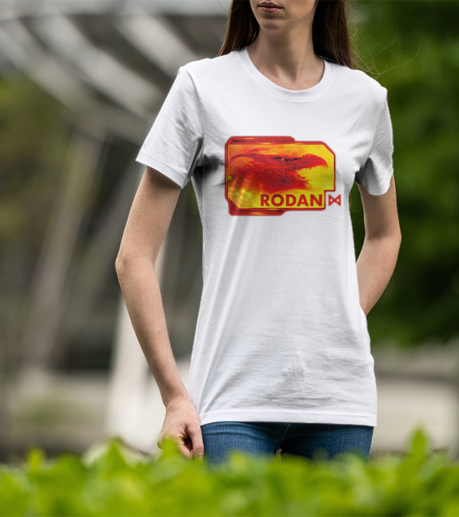 Rodan Monsters Titan Tactical Science Division Fiery Creature Profile T-Shirt
