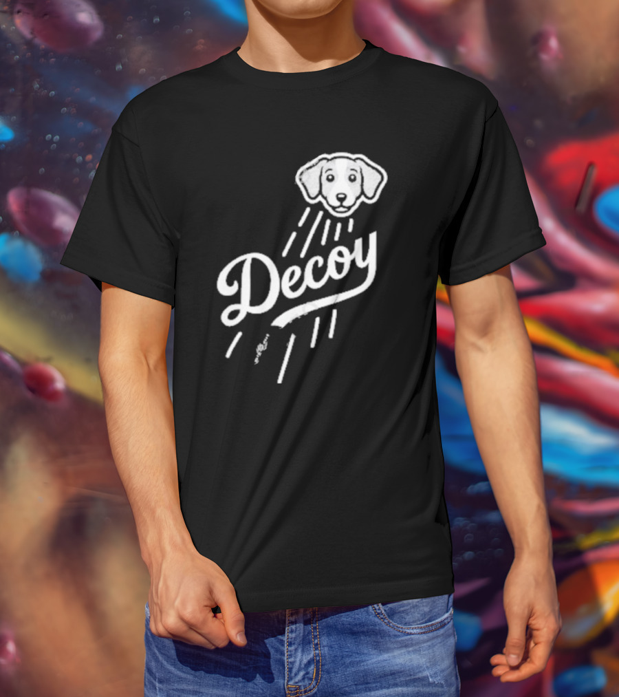 Decoy Rotowear Dog Head With Rays T-Shirt