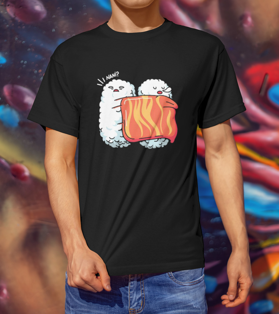 Nani Sleeping Sushi Rice Ball Blanket Surprise T-Shirt