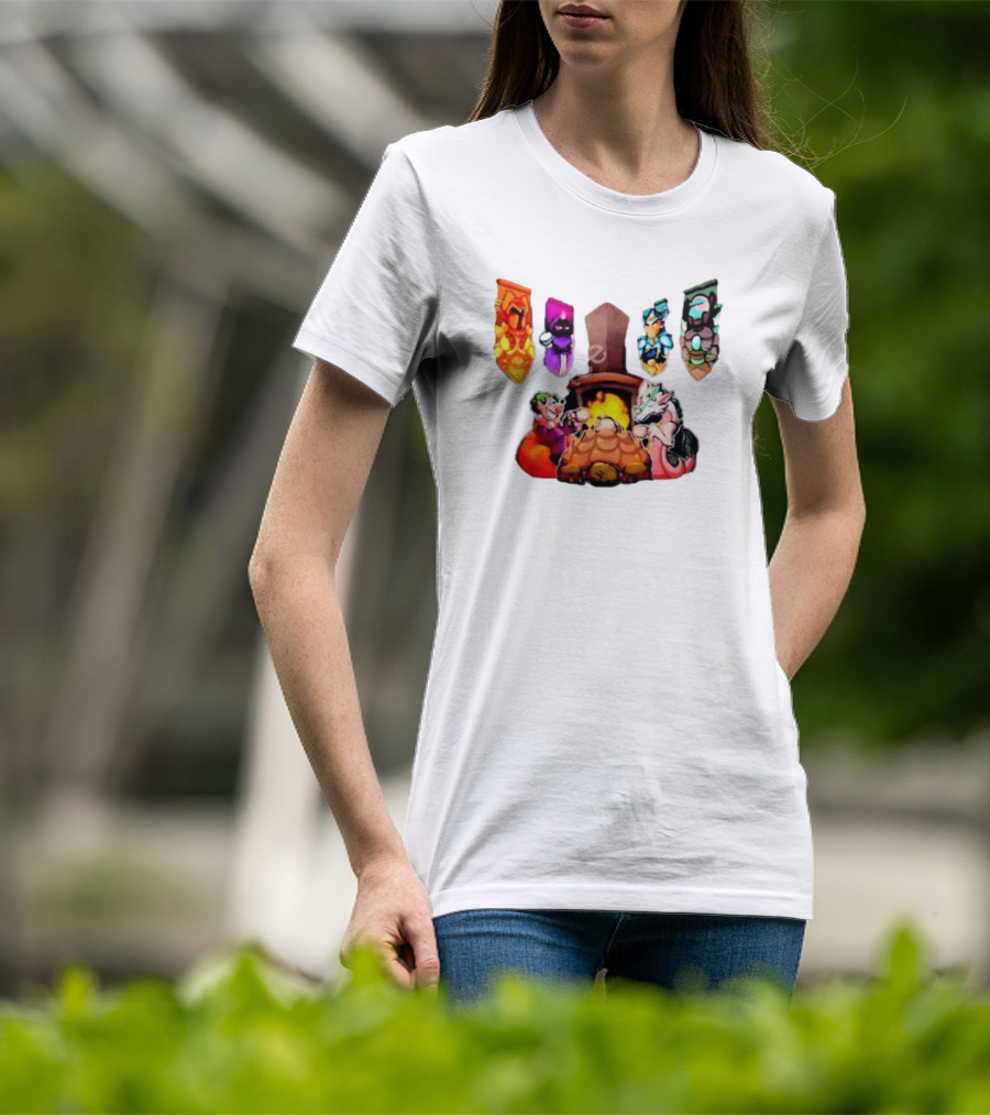 Terraria Banners Campfire Cozy Gaming Session T-Shirt