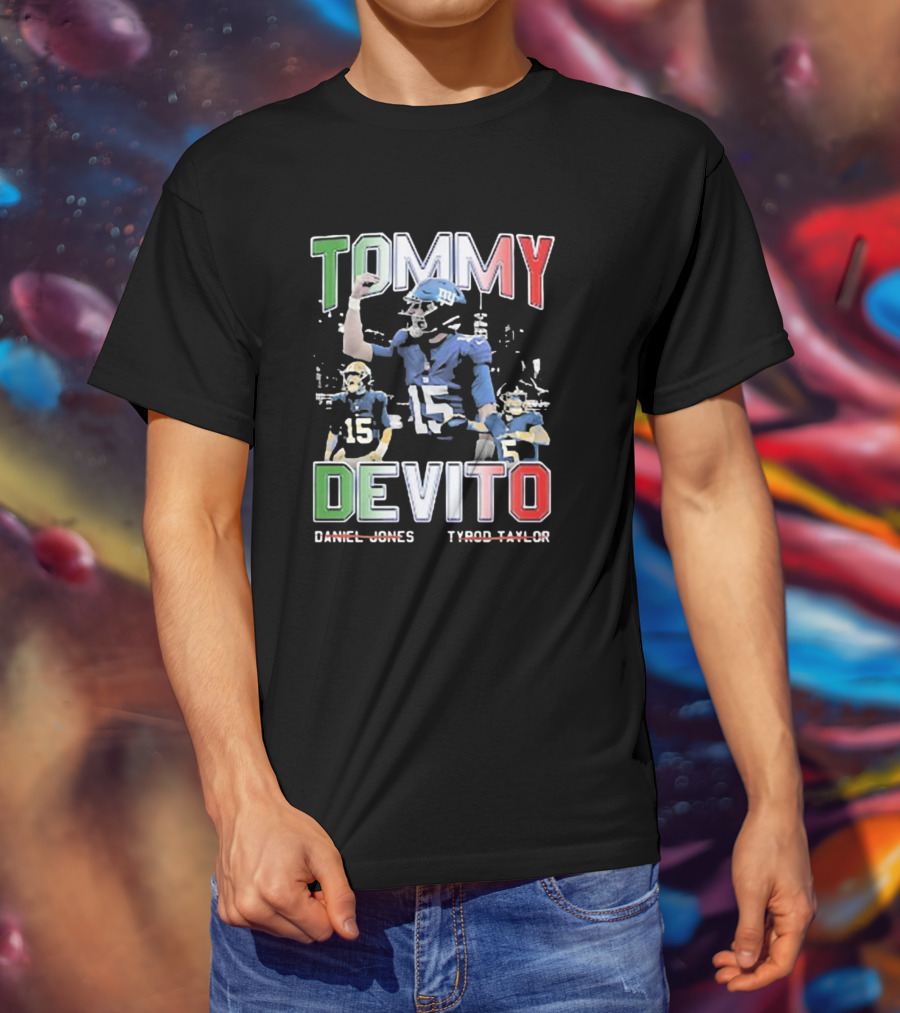 Tommy Devito New York Giants Daniel Jones Tyrod Taylor T-Shirt