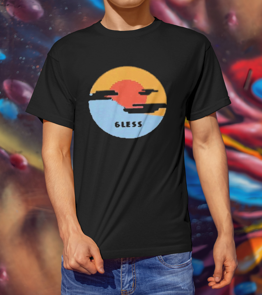 Pixel Sunset Six Less T-Shirt