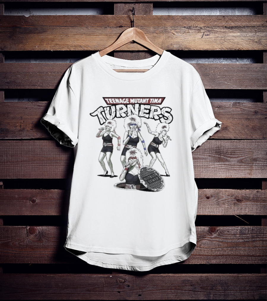 Teenage Mutant Tina Turners Comic Mashup T-Shirt