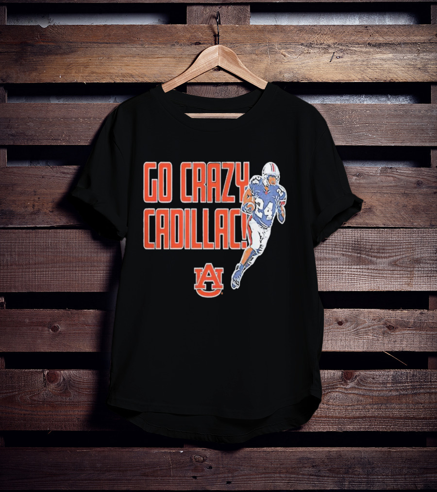 Go Crazy Cadillac Auburn Tigers Football 24 T-Shirt
