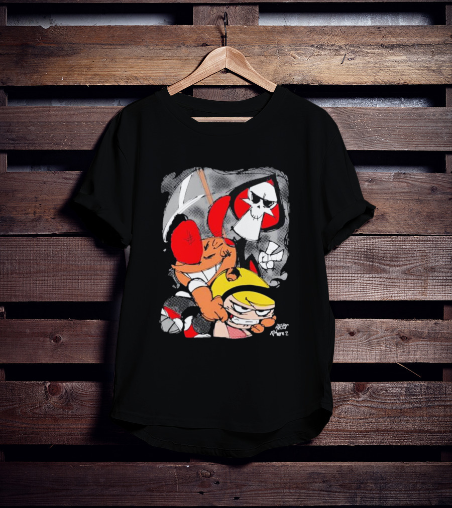 Grim Adventures Billy Mandy Cartoon Network Fan Art Freddy Ramirez T-Shirt