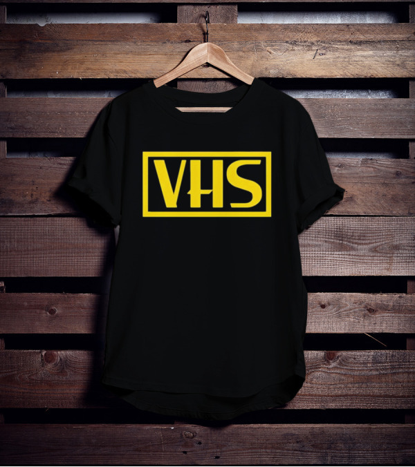 VHS Retro Yellow Block T-Shirt