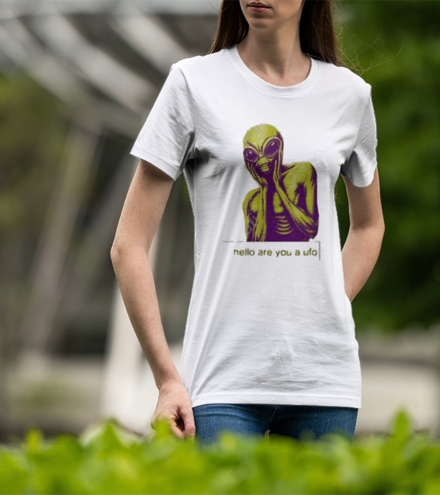 Dogecore Alien Hello Are You A UFO T-Shirt