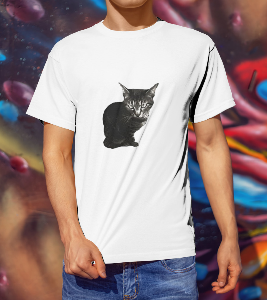 Smileymaya15 How Long Have I Been Here Kitten Cat Black Gray Tabby T-Shirt