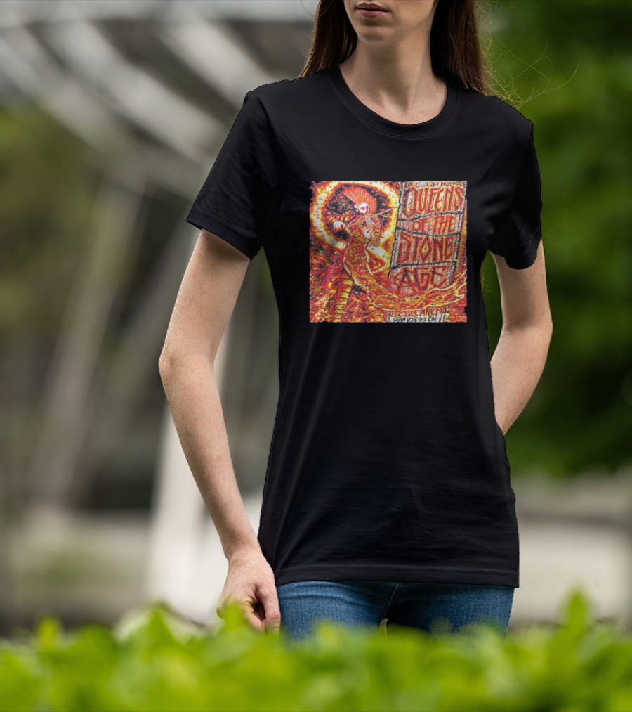 December 15th Queens Of The Stone Ages Viejas Arena San Diego Fire Violinist Performance T-Shirt