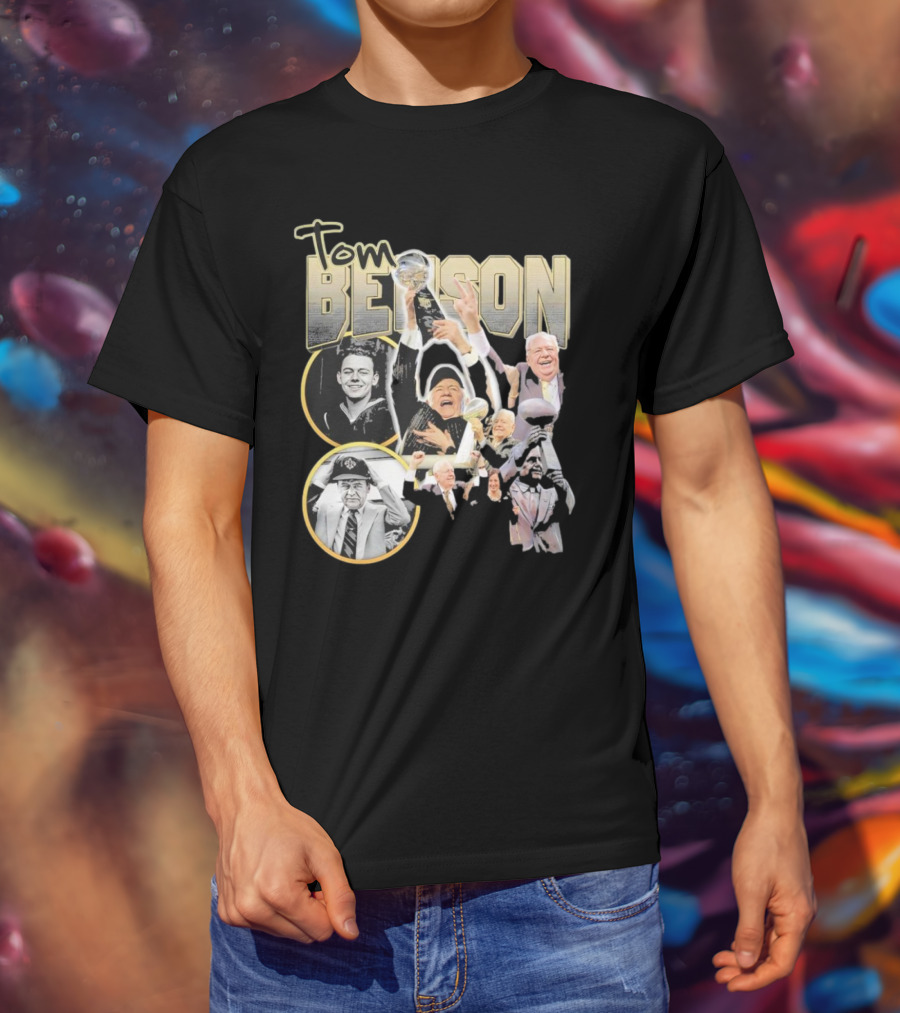 Tom Benson Legacy Celebration With Iconic Trophy Moments T-Shirt