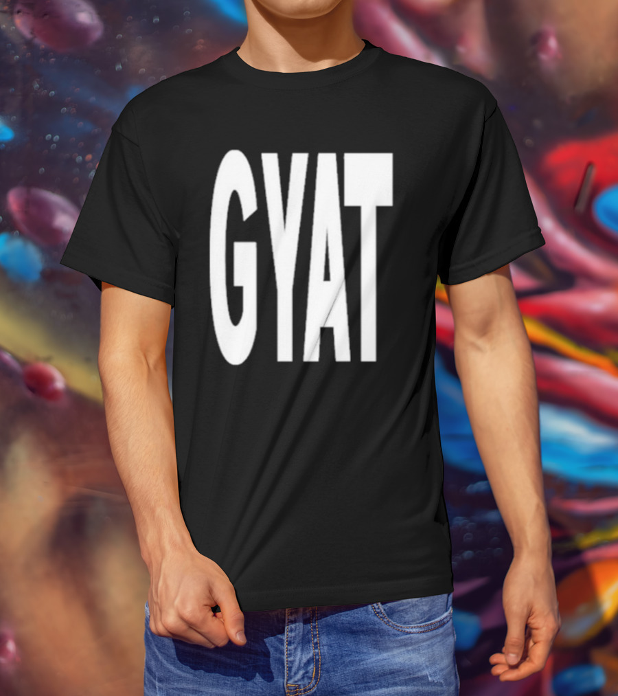 Revive Gyat Bold Statement Text White T-Shirt