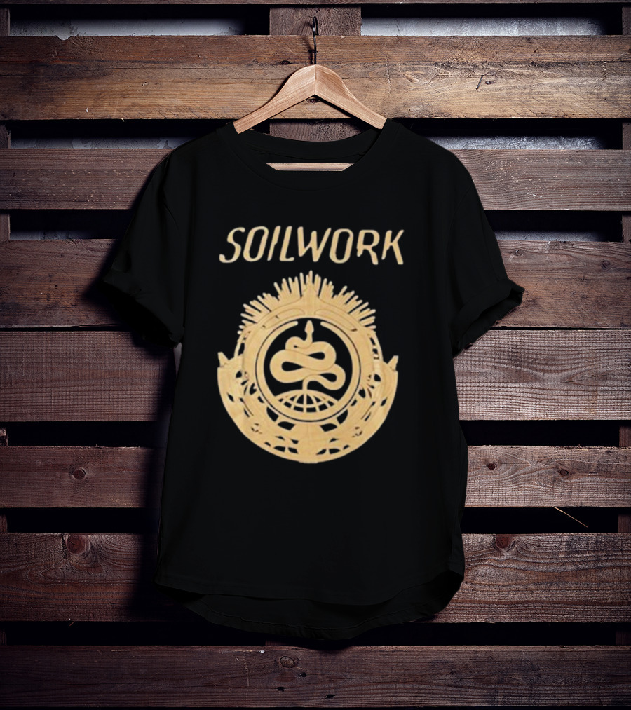 SOILWORK Snake Emblem With Globe And Wreath T-Shirt