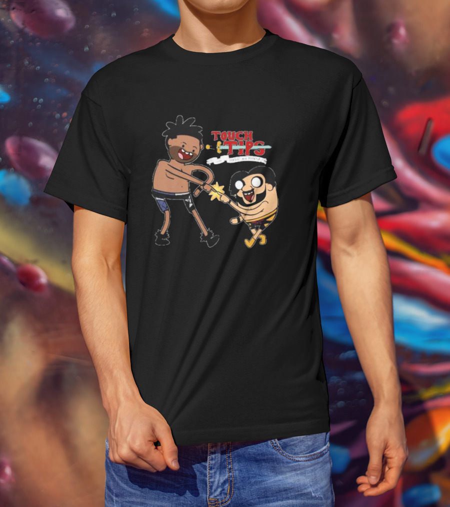 Touching Tips M Men On Mushrooms T-Shirt
