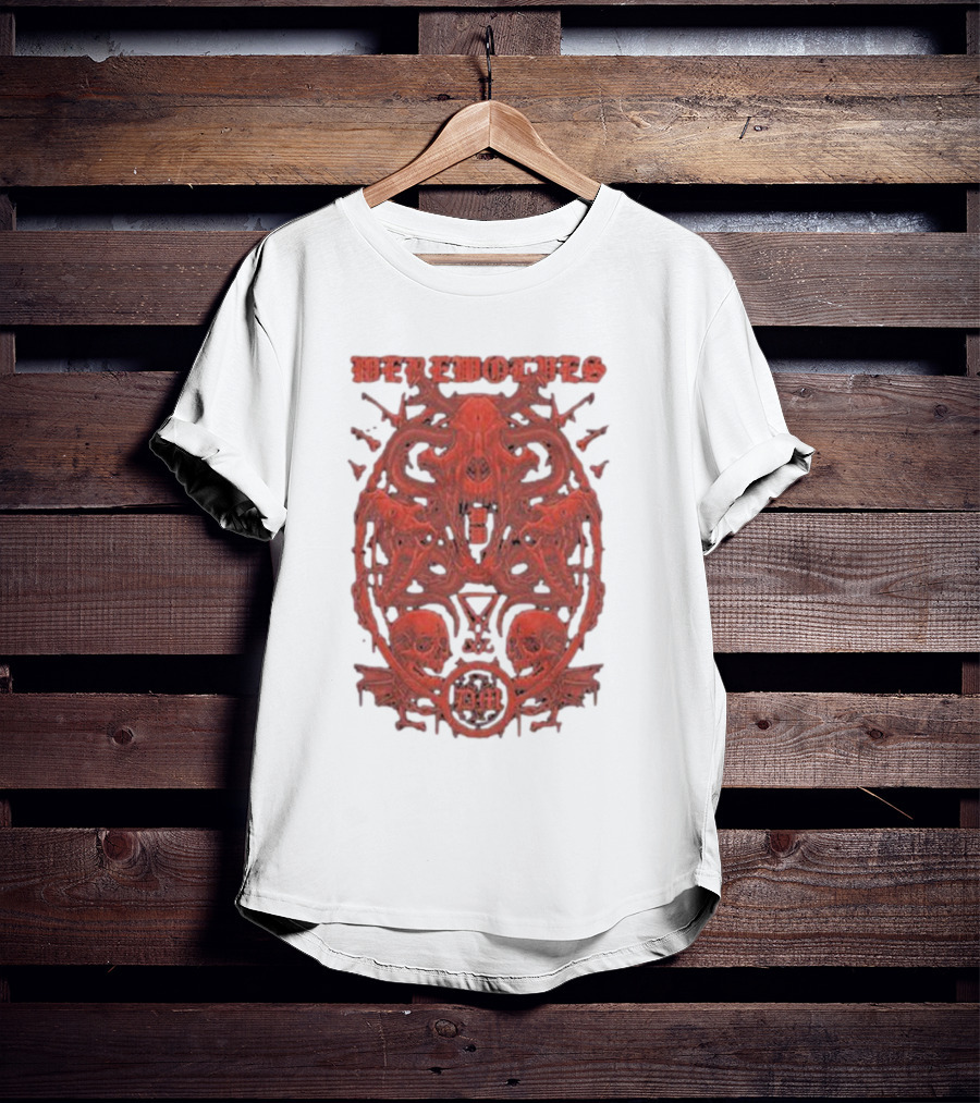 Werewolves Their Own Blood Gothic Skull And Bat T-Shirt