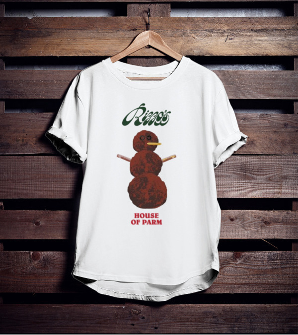 Rizzo’s Meatballman House Of Parm Snowman Meatball Sculpture T-Shirt