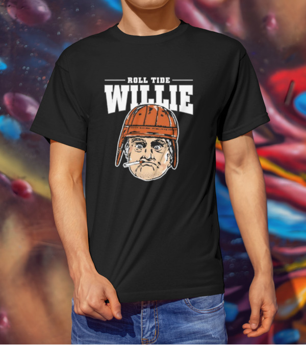 Roll Tide Willie Cartoon Helmet Face T-Shirt