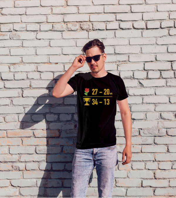 27-20 Rose OT Trophy 34-13 Triblend T-Shirt