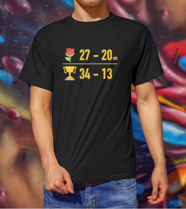 27-20 Rose OT Trophy 34-13 Triblend T-Shirt