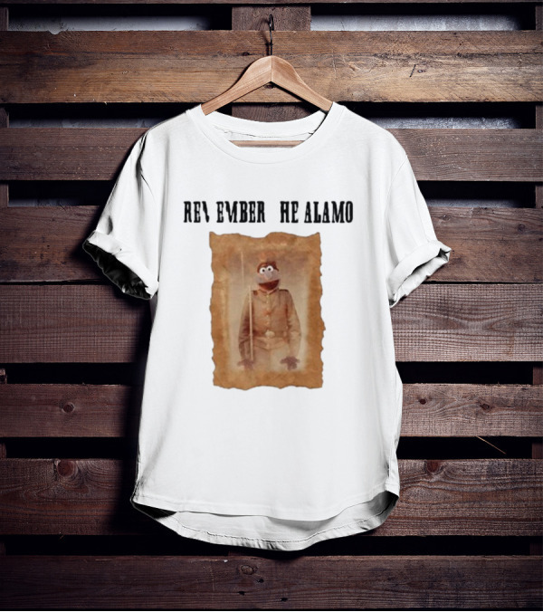 R Remember R He Alamo Lucca International Muppet Gonzo T-Shirt